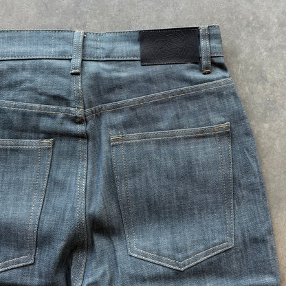 FLEUR MULE POCKET DENIM [AQUA-INDIGO]