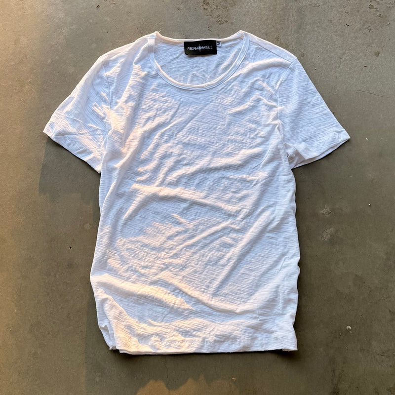 FITTED SLUB TEE [WHITE]