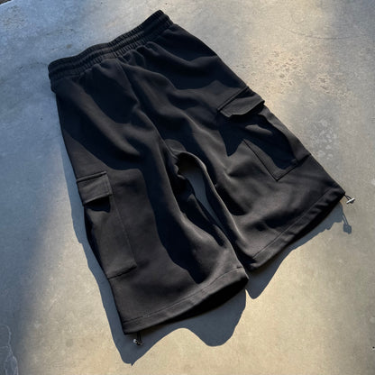 CARGO POCKET LOUNGE SHORTS [NOIR]