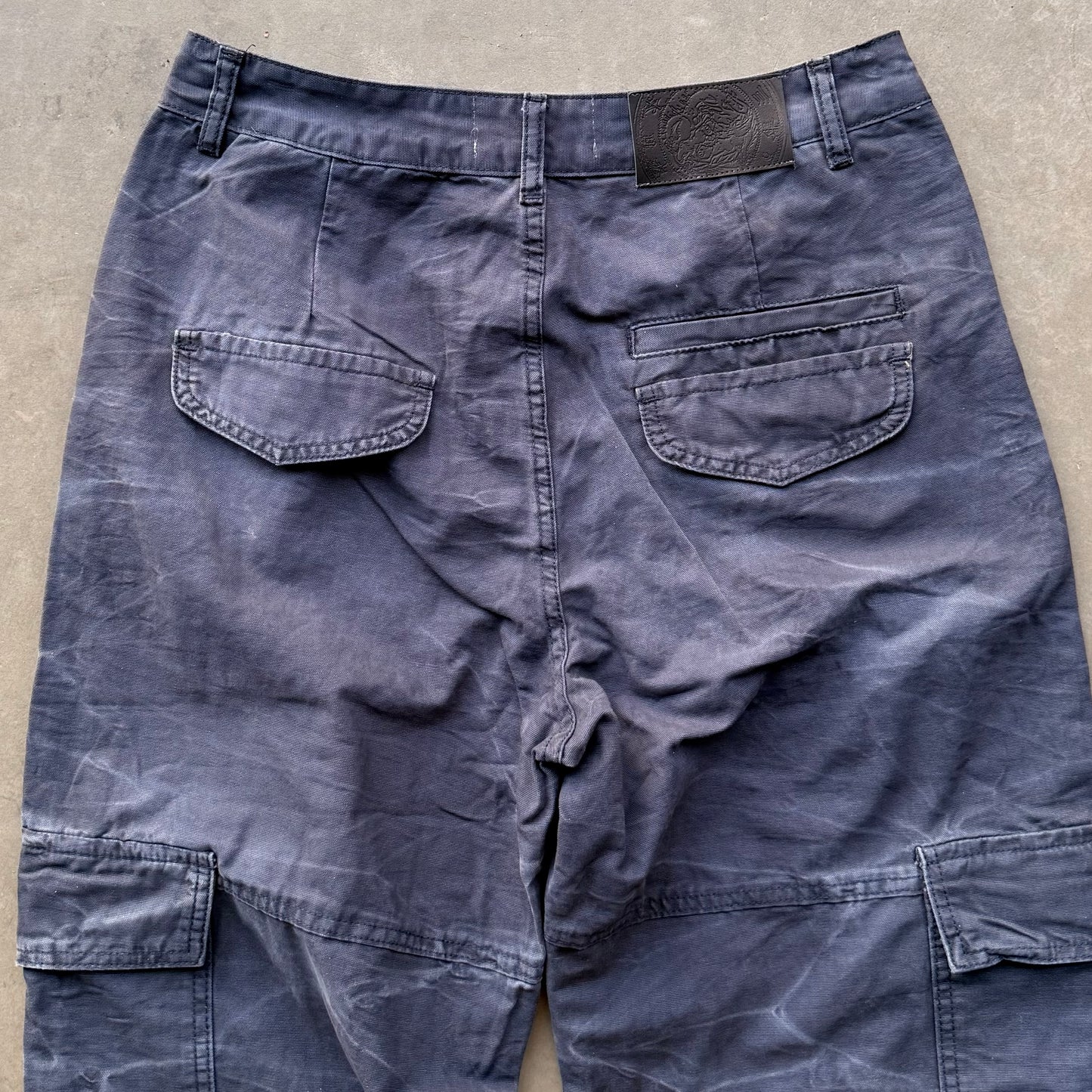 RIPPLE FADE CARGO PANTS [ABYSS]