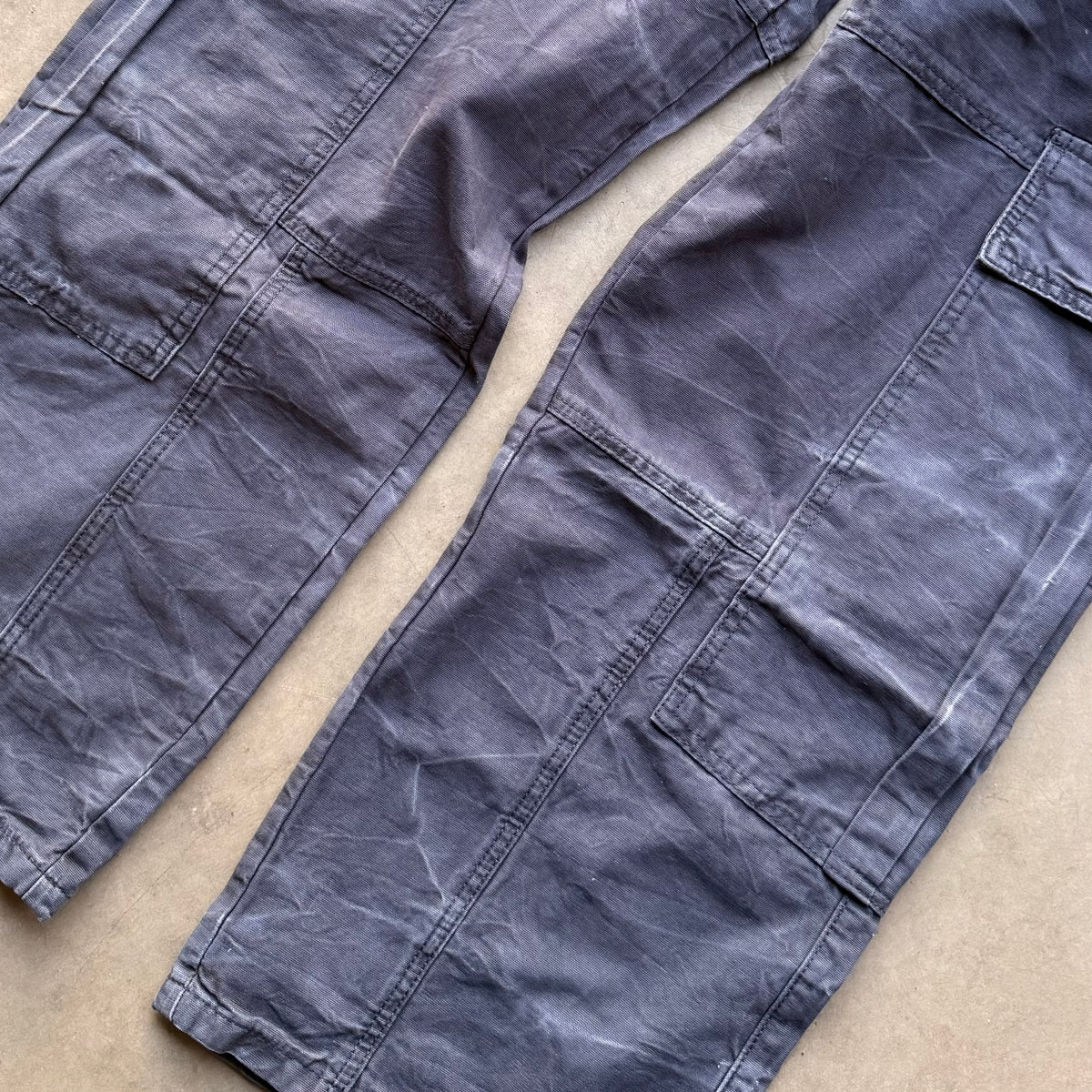 RIPPLE FADE CARGO PANTS [ABYSS]