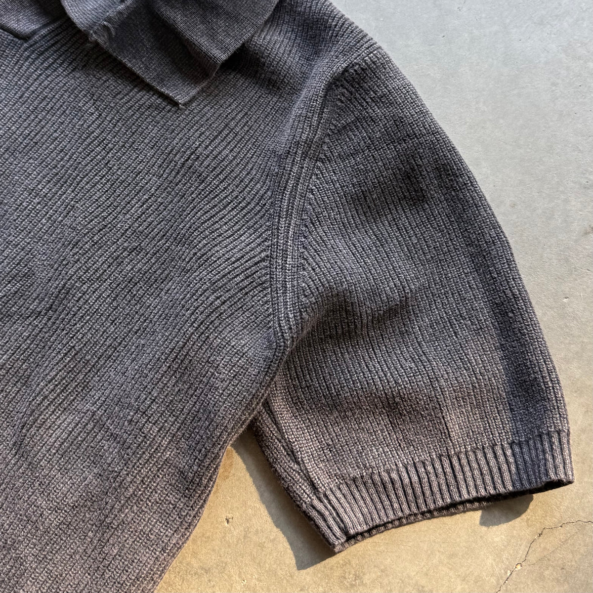 AFTERHOURS POLO [WASHED CHARCOAL]
