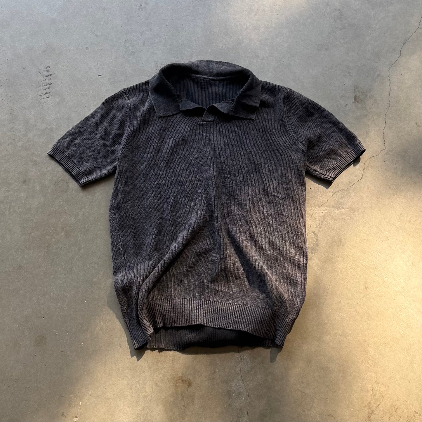 AFTERHOURS POLO [WASHED CHARCOAL]