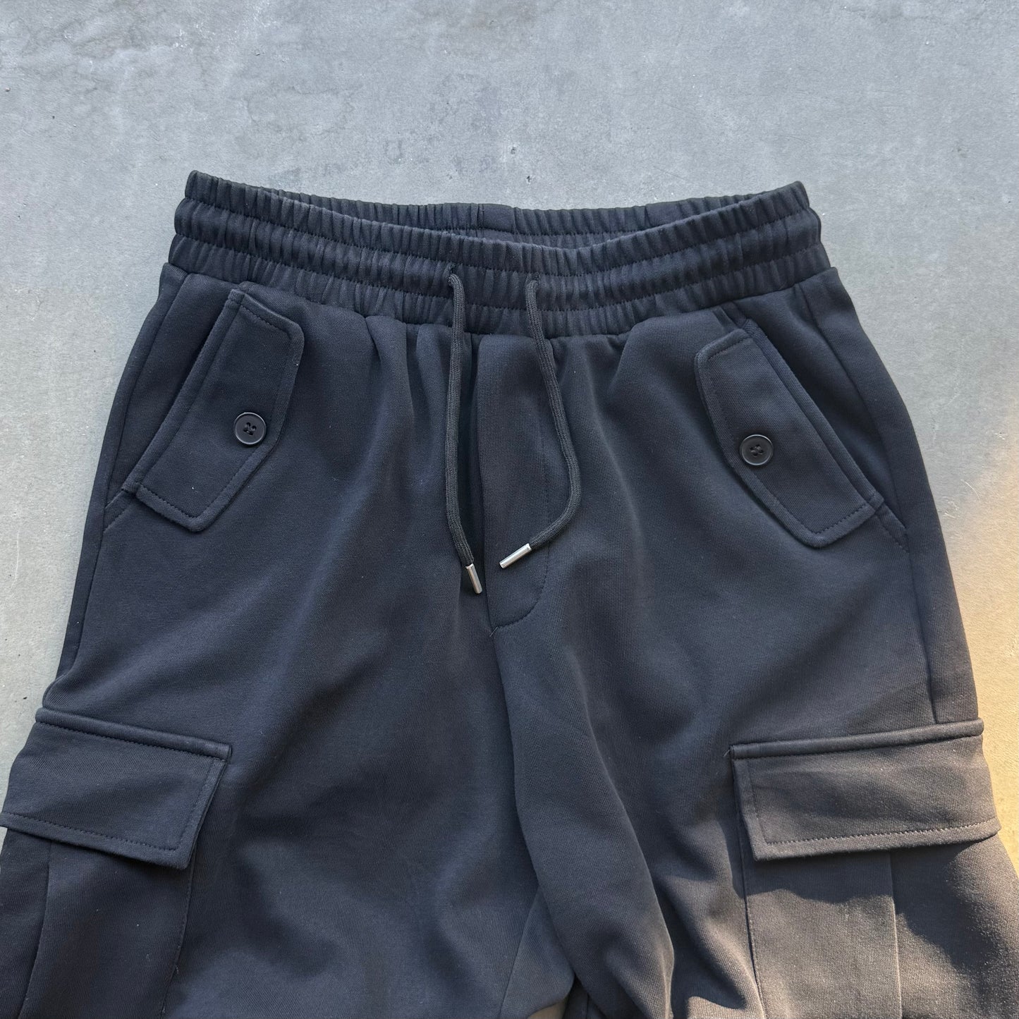 CARGO POCKET LOUNGE SHORTS [NOIR]