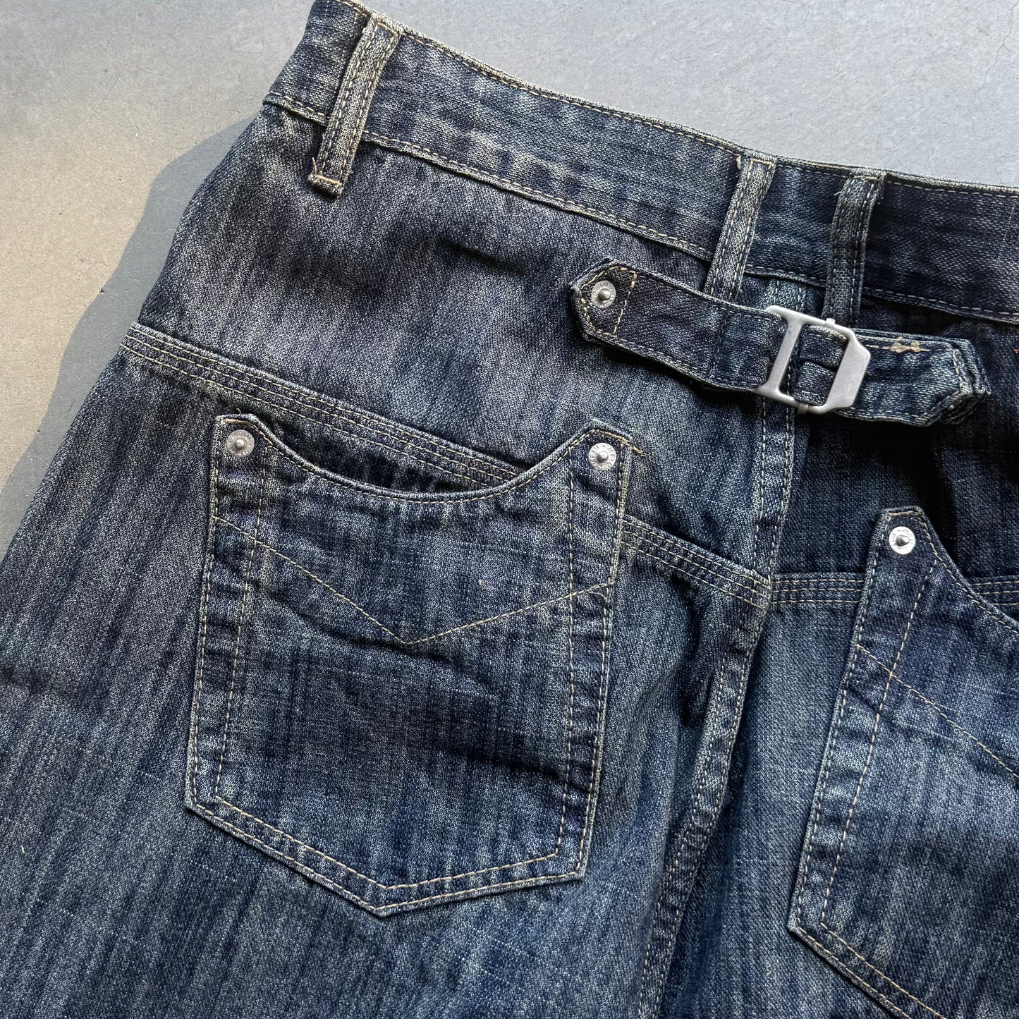 FLOWING RIVER SLUB DENIM [DEEP INDIGO]