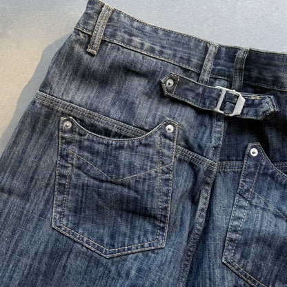 FLOWING RIVER SLUB DENIM [DEEP INDIGO]