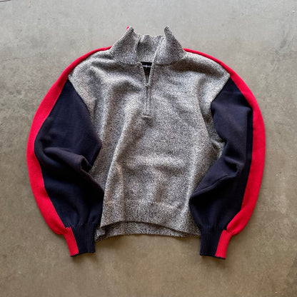 WARMUP QUARTER ZIP KNIT [HOME]