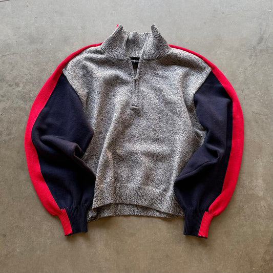 WARMUP QUARTER ZIP KNIT [HOME]