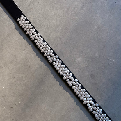 DRAGONSCALE STUDDED BELT [NOIR]