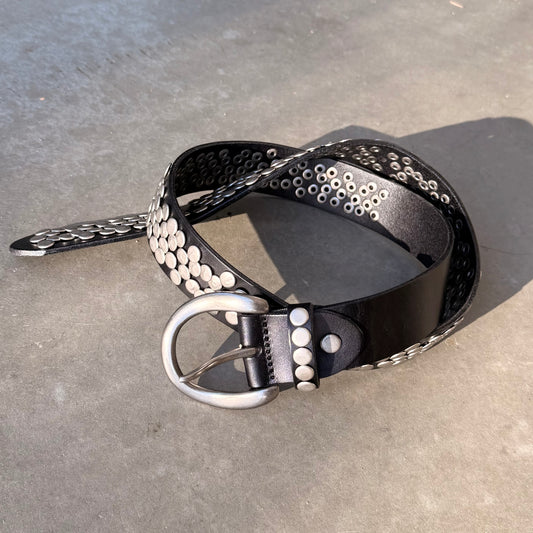 DRAGONSCALE STUDDED BELT [NOIR]
