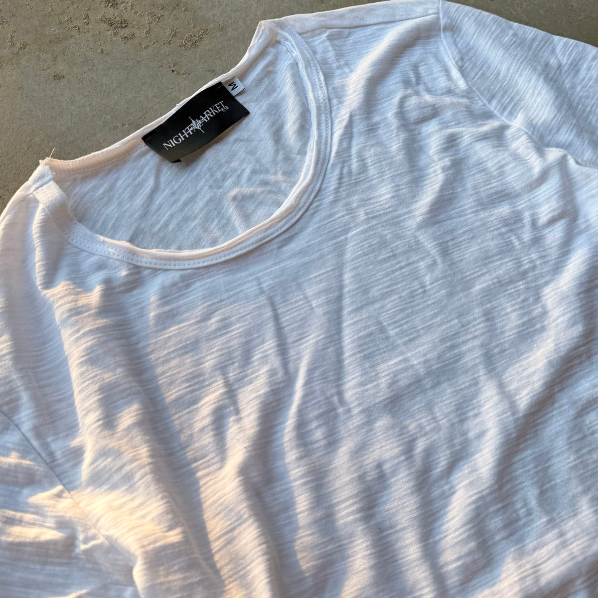 FITTED SLUB TEE [WHITE]