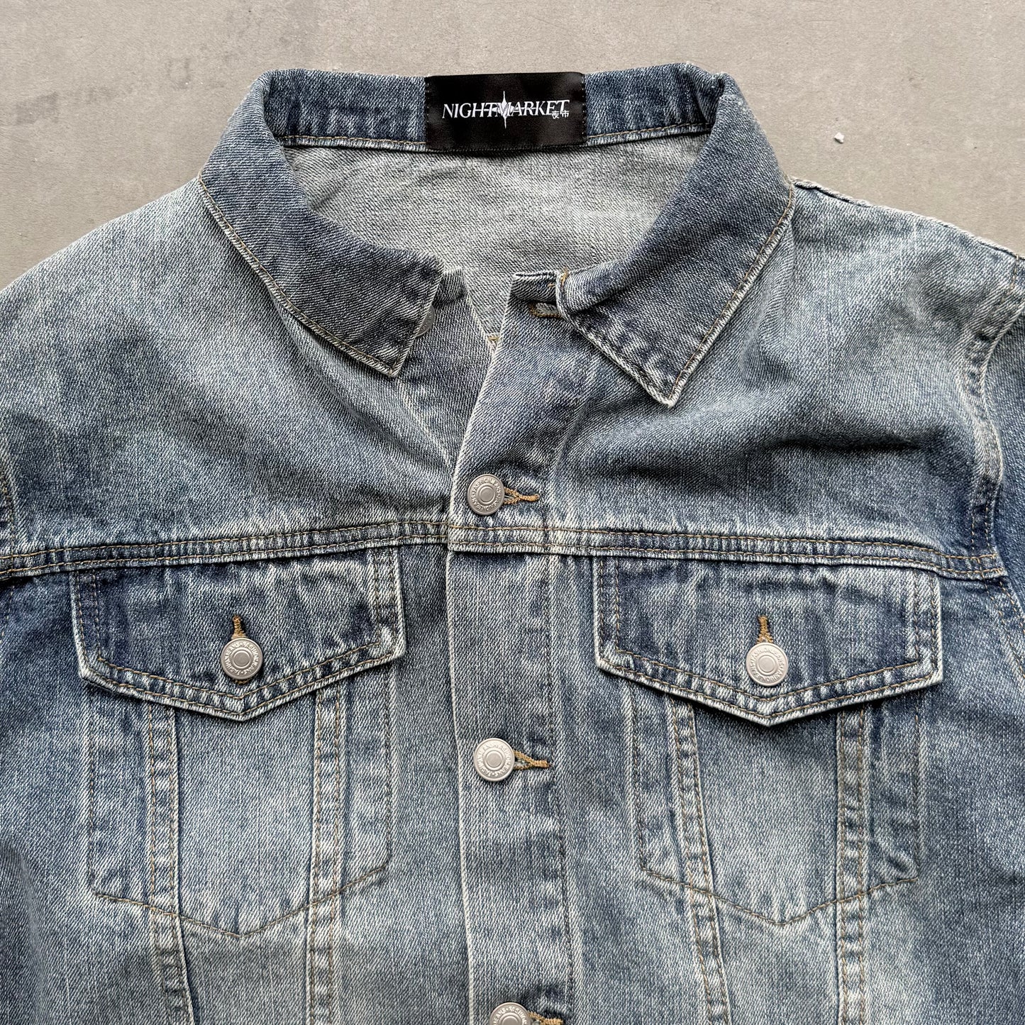 SLUB DENIM JACKET [OCEAN]