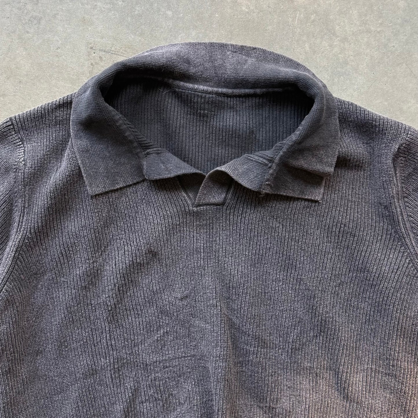 AFTERHOURS POLO [WASHED CHARCOAL]