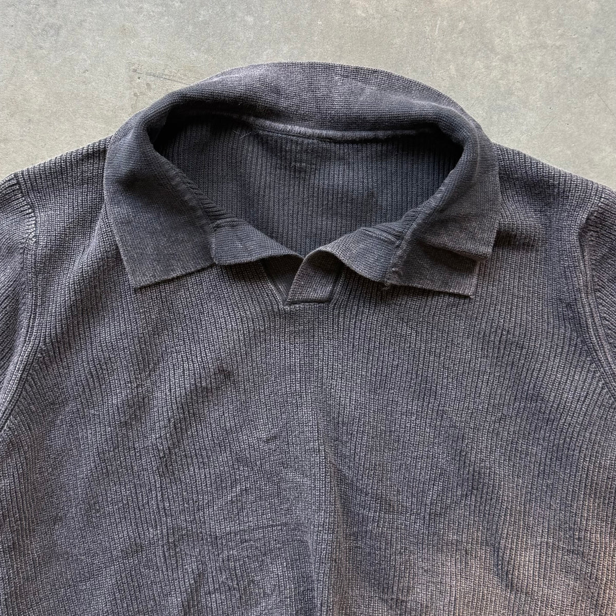 AFTERHOURS POLO [WASHED CHARCOAL]