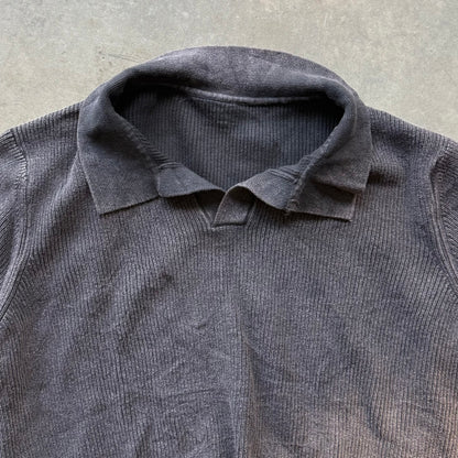 AFTERHOURS POLO [WASHED CHARCOAL]