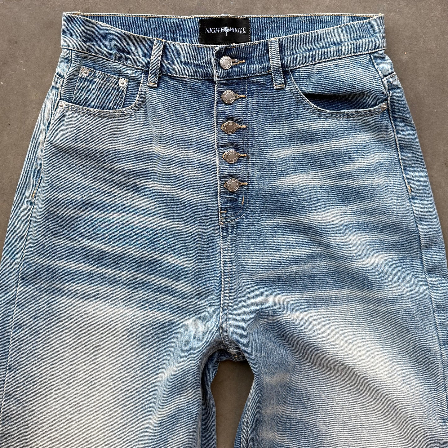 VINTAGE BUTTON FLY DENIM [LIGHT BLUE]