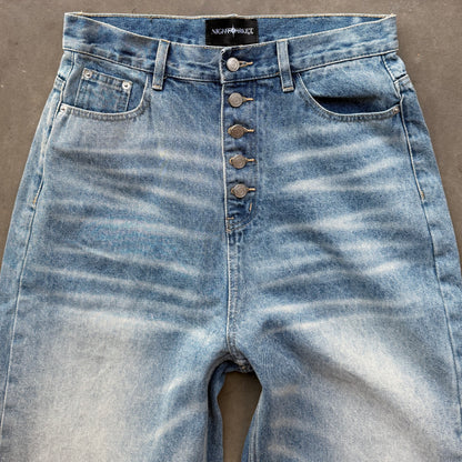 VINTAGE BUTTON FLY DENIM [LIGHT BLUE]