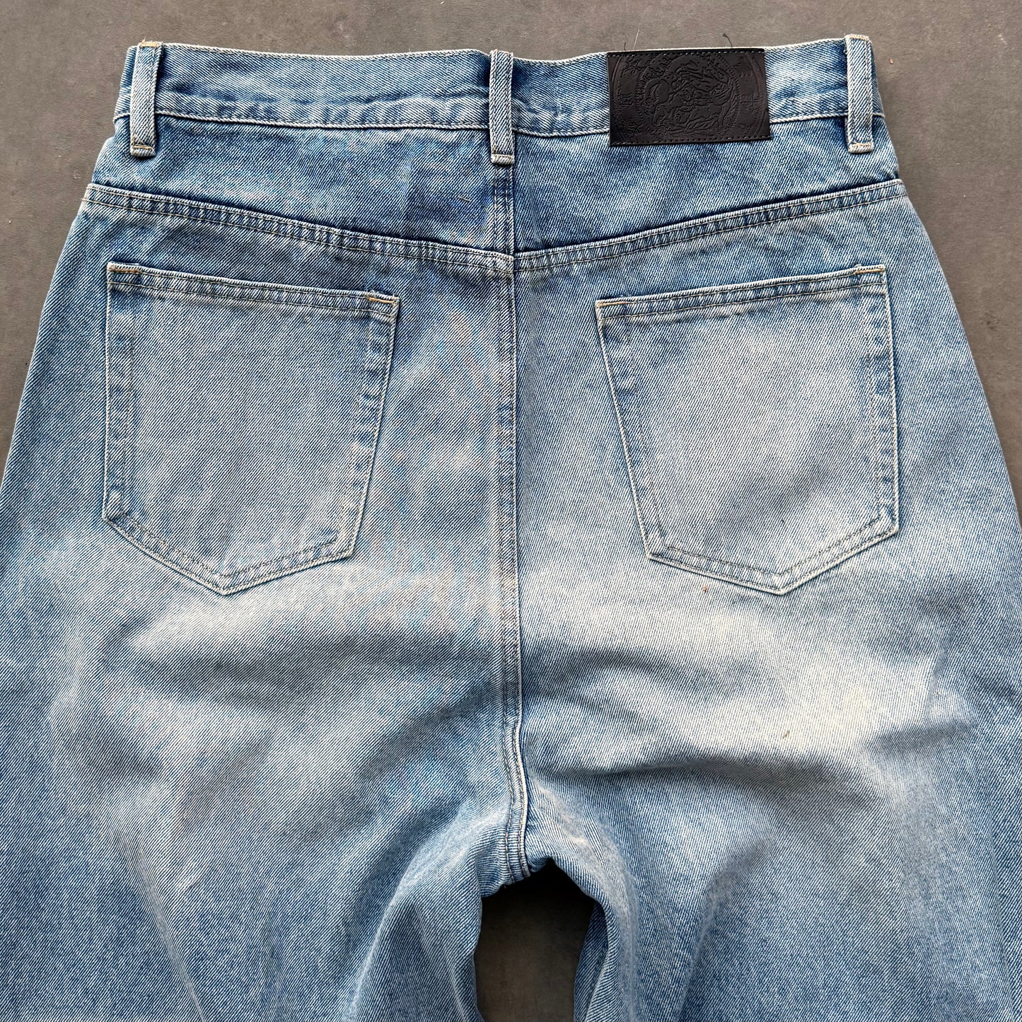 VINTAGE BUTTON FLY DENIM [LIGHT BLUE]