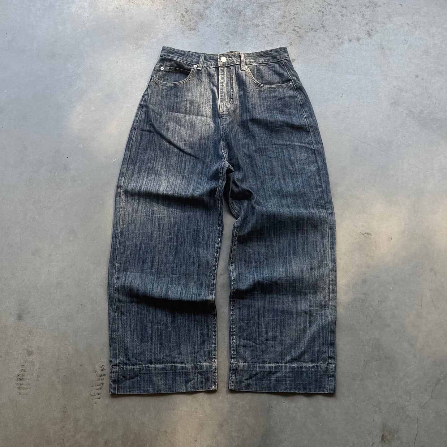 FLOWING RIVER SLUB DENIM [DEEP INDIGO]