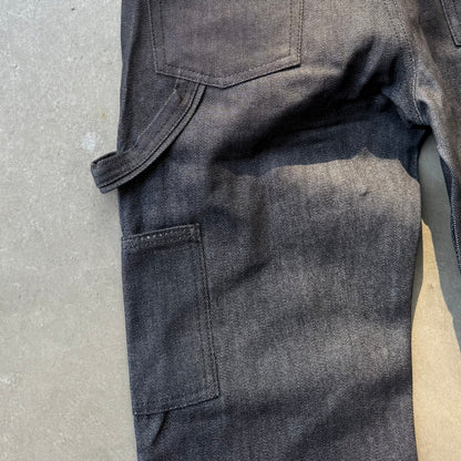 STUDDED BOOTCUT CARPENTER PANTS [UNIFORM BLACK]