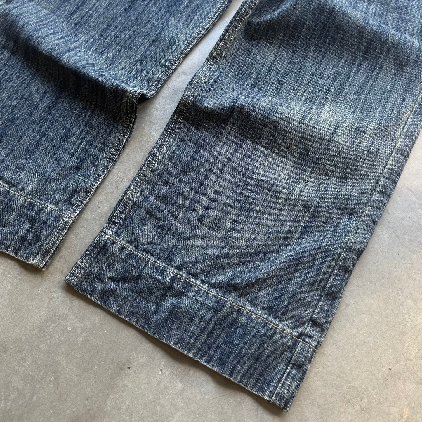 FLOWING RIVER SLUB DENIM [DEEP INDIGO]
