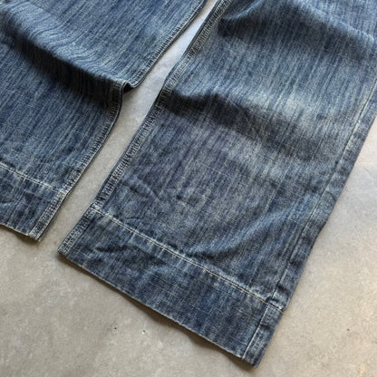 FLOWING RIVER SLUB DENIM [DEEP INDIGO]