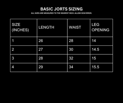BASIC JORTS [BLACK]