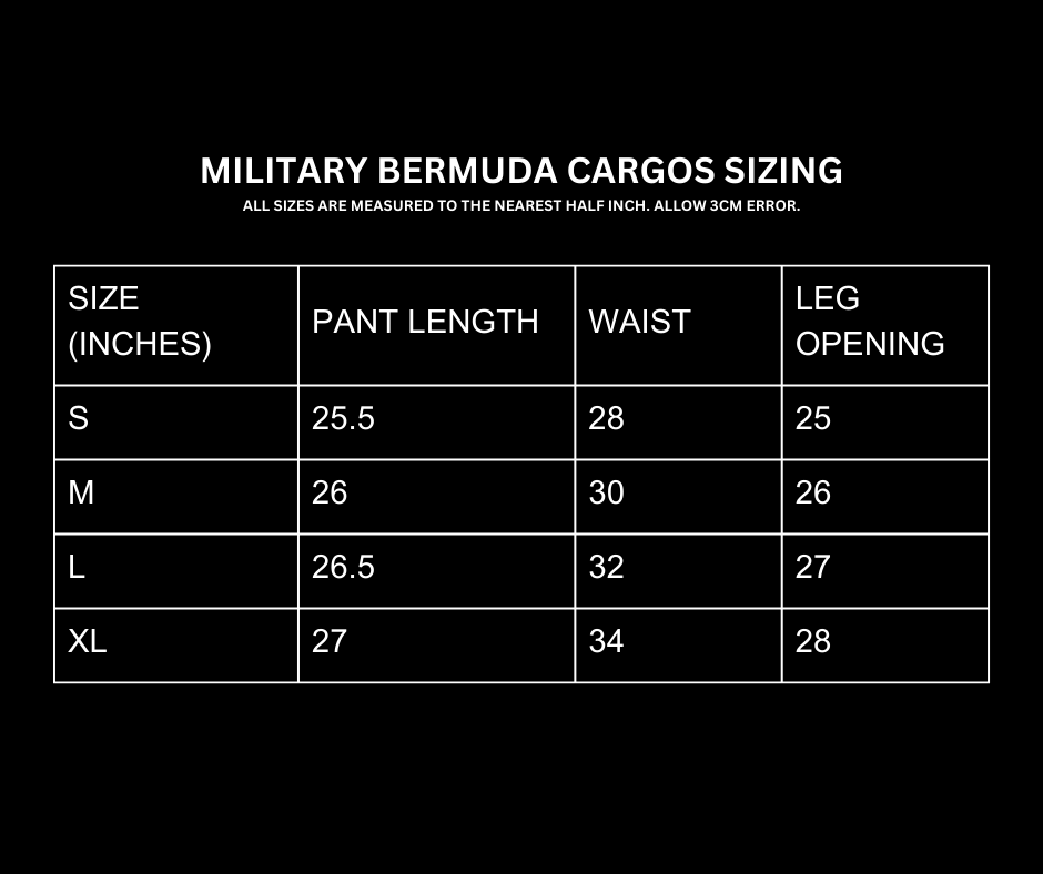 MILITARY BERMUDA CARGOS