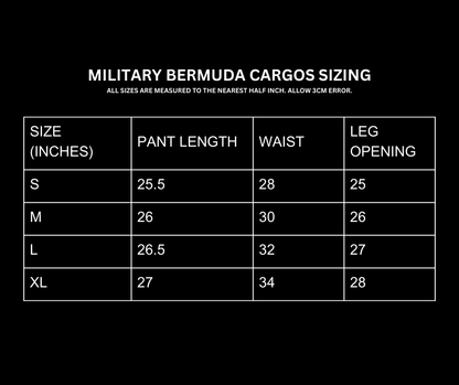 MILITARY BERMUDA CARGOS