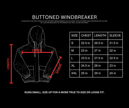 BUTTONED WINDBREAKER [MOCHA]