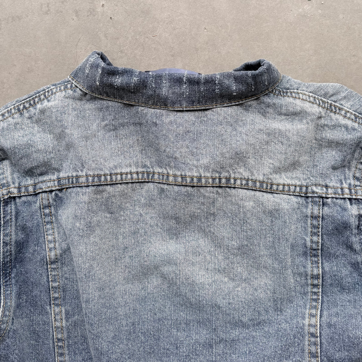 SLUB DENIM JACKET [OCEAN]