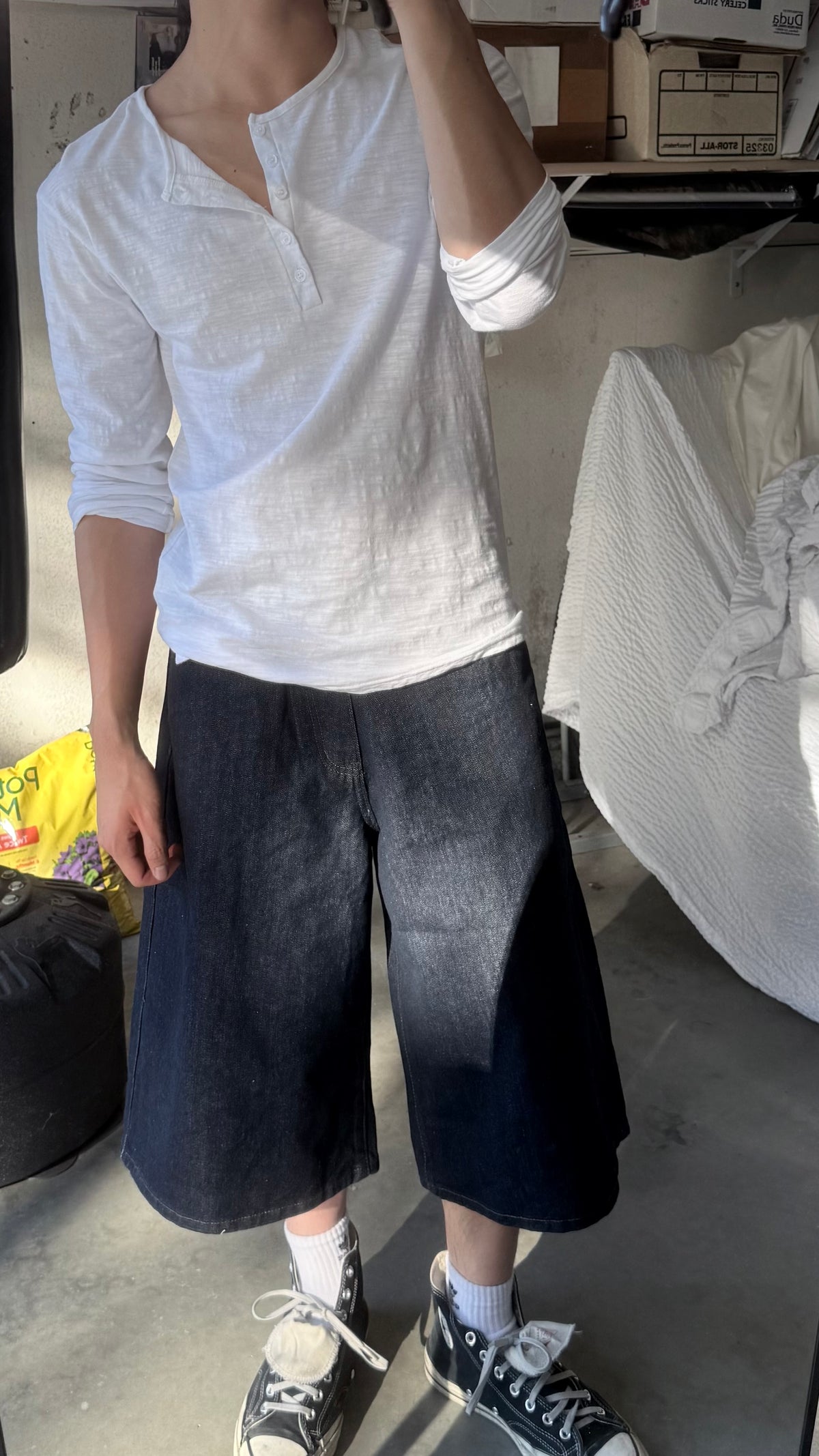 BASIC JORTS [DEEP INDIGO]