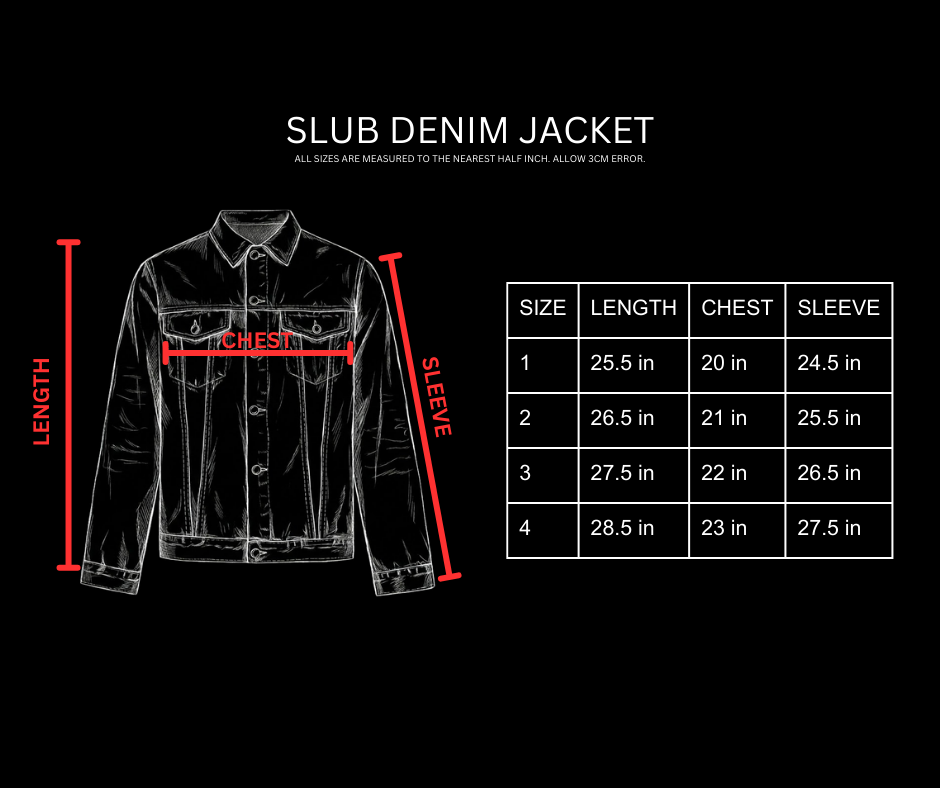 SLUB DENIM JACKET [OCEAN]
