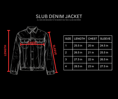 SLUB DENIM JACKET [OCEAN]