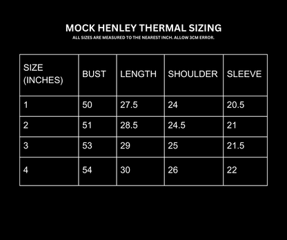 MOCK LAYERED HENLEY THERMAL [NOIR/HEATHER]