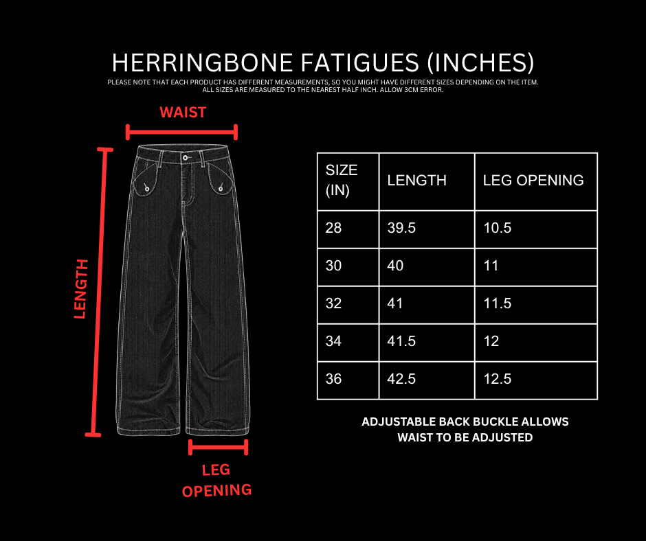 HERRINGBONE FATIGUES [OLIVE]