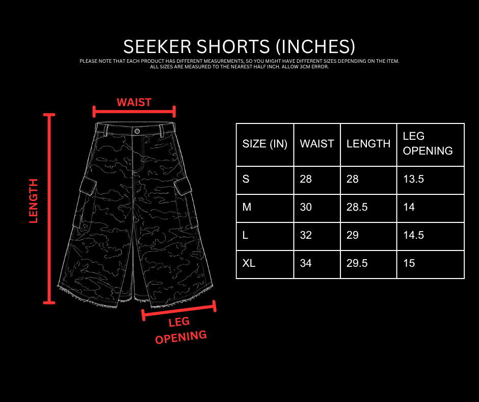 SEEKER SHORTS [RIPSTOP CAMO]
