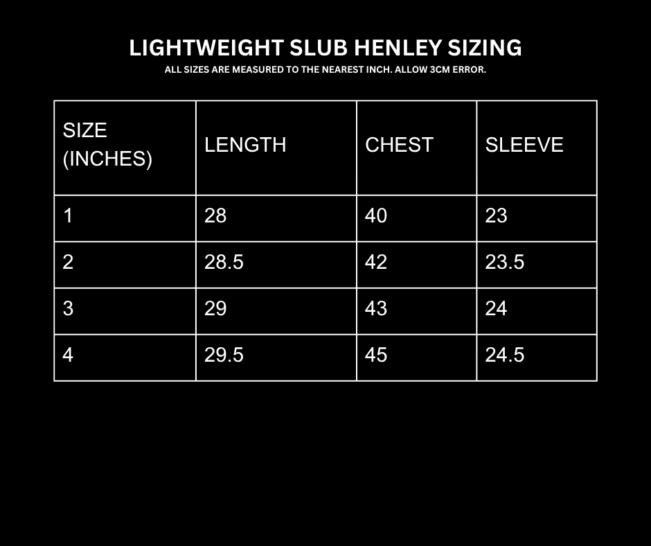 LIGHTWEIGHT SLUB HENLEY [WHITE]