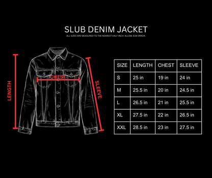 SLUB DENIM JACKET [OCEAN]