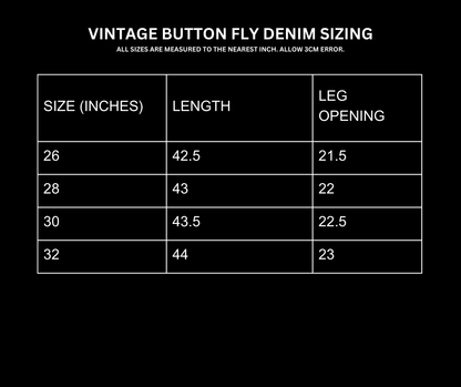 VINTAGE BUTTON FLY DENIM [LIGHT BLUE]