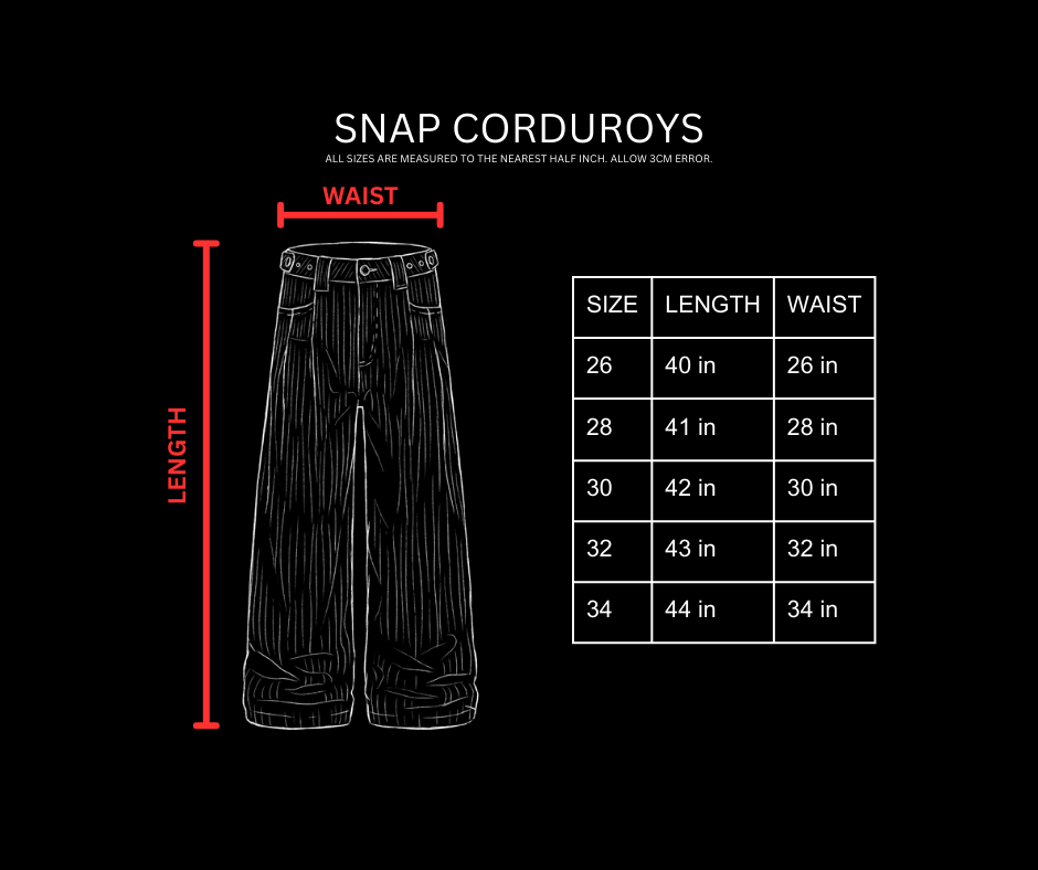 SNAP CORDUROYS [DARK OLIVE]