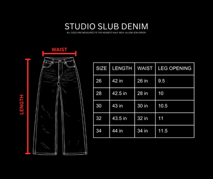 STUDIO SLUB DENIM [PALE BLUE]