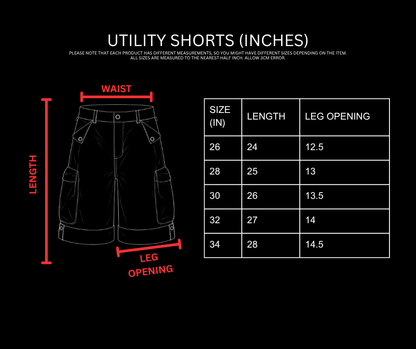 UTILITY SHORTS [NOIR]
