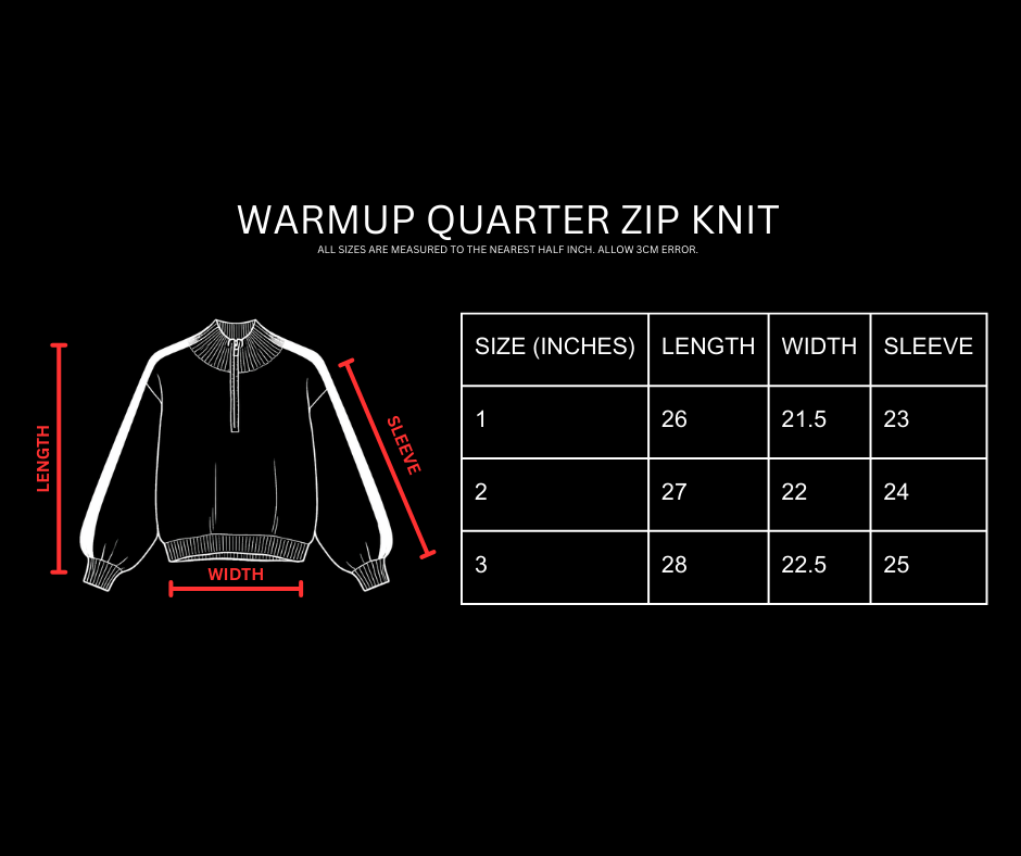 WARMUP QUARTER ZIP KNIT [AWAY]