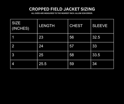 CROPPED FIELD JACKET [NOIR]